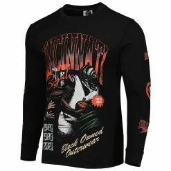 BlaCkOWned Unisex Black Cincinnati Bengals X BlaCkOWned Stripes Don't Come Easy Long Sleeve T-Shirt -Fanatics DSCO1161633986 1007 ALT2