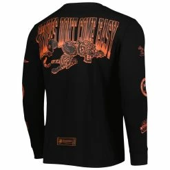 BlaCkOWned Unisex Black Cincinnati Bengals X BlaCkOWned Stripes Don't Come Easy Long Sleeve T-Shirt -Fanatics DSCO1161633986 1007 ALT3