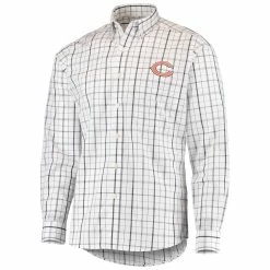 Antigua Men's White/Navy Chicago Bears Keen Long Sleeve Button-Down Shirt -Fanatics DSCO1161635181 3550 ALT2