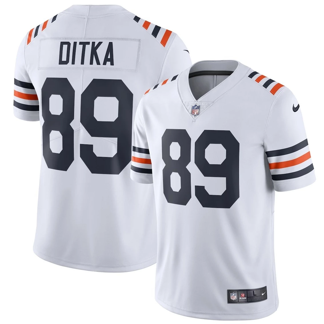 Nike Men's Mike Ditka White Chicago Bears 2019 Alternate Classic Retired Player Limited Jersey 3 Nike Men's Mike Ditka White Chicago Bears 2019 Alternate Classic Retired Player Limited Jersey