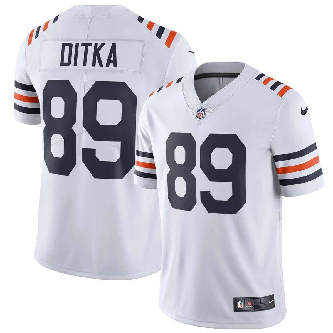 Nike Men's Mike Ditka White Chicago Bears 2019 Alternate Classic Retired Player Limited Jersey 4 Nike Men's Mike Ditka White Chicago Bears 2019 Alternate Classic Retired Player Limited Jersey - Image 2