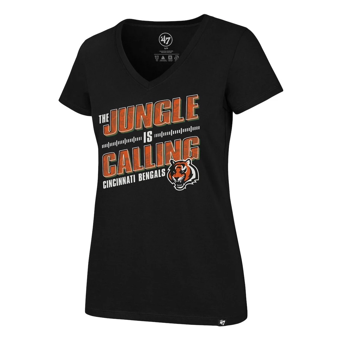 '47 Women's Black Cincinnati Bengals Team Regional Ultra Rival V-Neck T-Shirt 5 '47 Women's Black Cincinnati Bengals Team Regional Ultra Rival V-Neck T-Shirt - Image 3