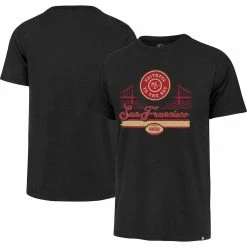 '47 Men's Black San Francisco 49ers 2023 NFL Playoffs Faithful To The Bay Regional Franklin T-Shirt