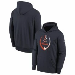 Nike Youth Navy Chicago Bears Icon Performance Pullover Hoodie