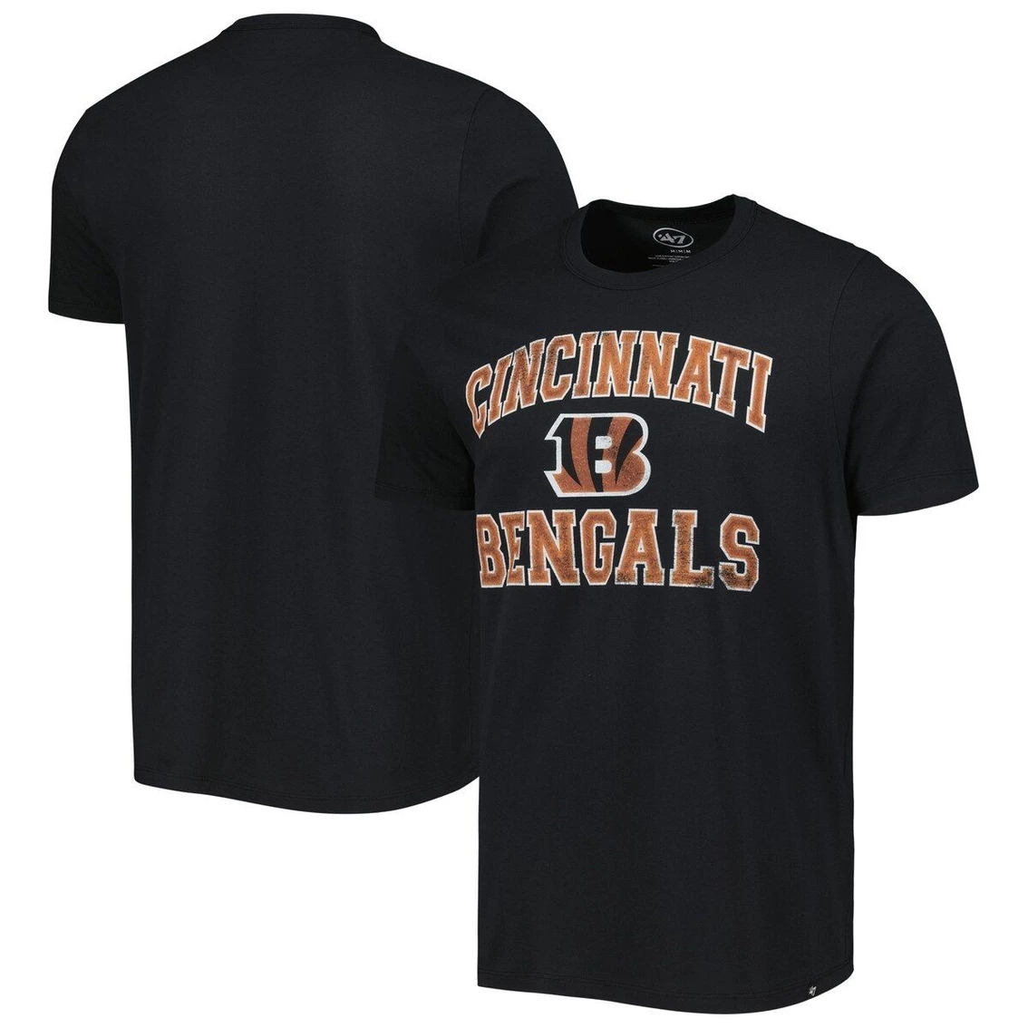 '47 Men's Black Cincinnati Bengals Union Arch Franklin T-Shirt 4 '47 Men's Black Cincinnati Bengals Union Arch Franklin T-Shirt - Image 2