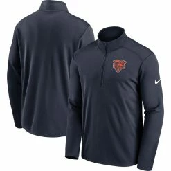 Nike Men's Navy Chicago Bears Pacer Performance Quarter-Zip Jacket