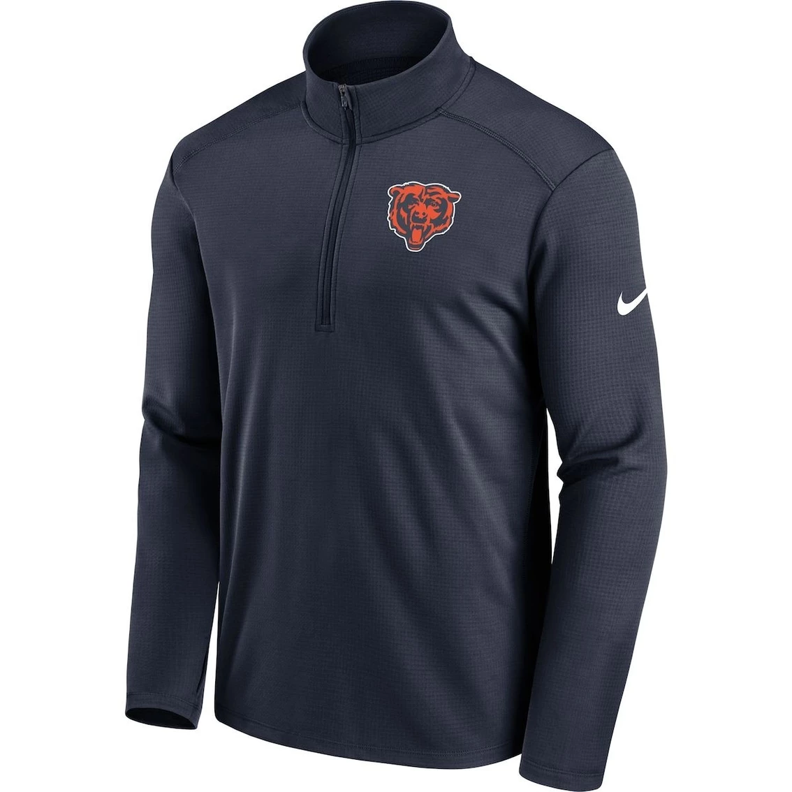 Nike Men's Navy Chicago Bears Pacer Performance Quarter-Zip Jacket 5 Nike Men's Navy Chicago Bears Pacer Performance Quarter-Zip Jacket - Image 3