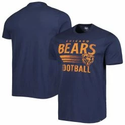 '47 Men's Navy Chicago Bears Wordmark Rider Franklin T-Shirt