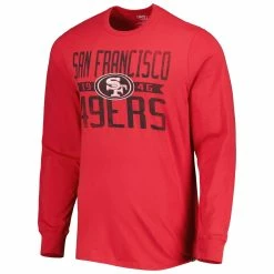 '47 Men's Scarlet San Francisco 49ers Brand Wide Out Franklin Long Sleeve T-Shirt 8 '47 Men's Scarlet San Francisco 49ers Brand Wide Out Franklin Long Sleeve T-Shirt -Fanatics DSCO1161638891 2946 ALT2