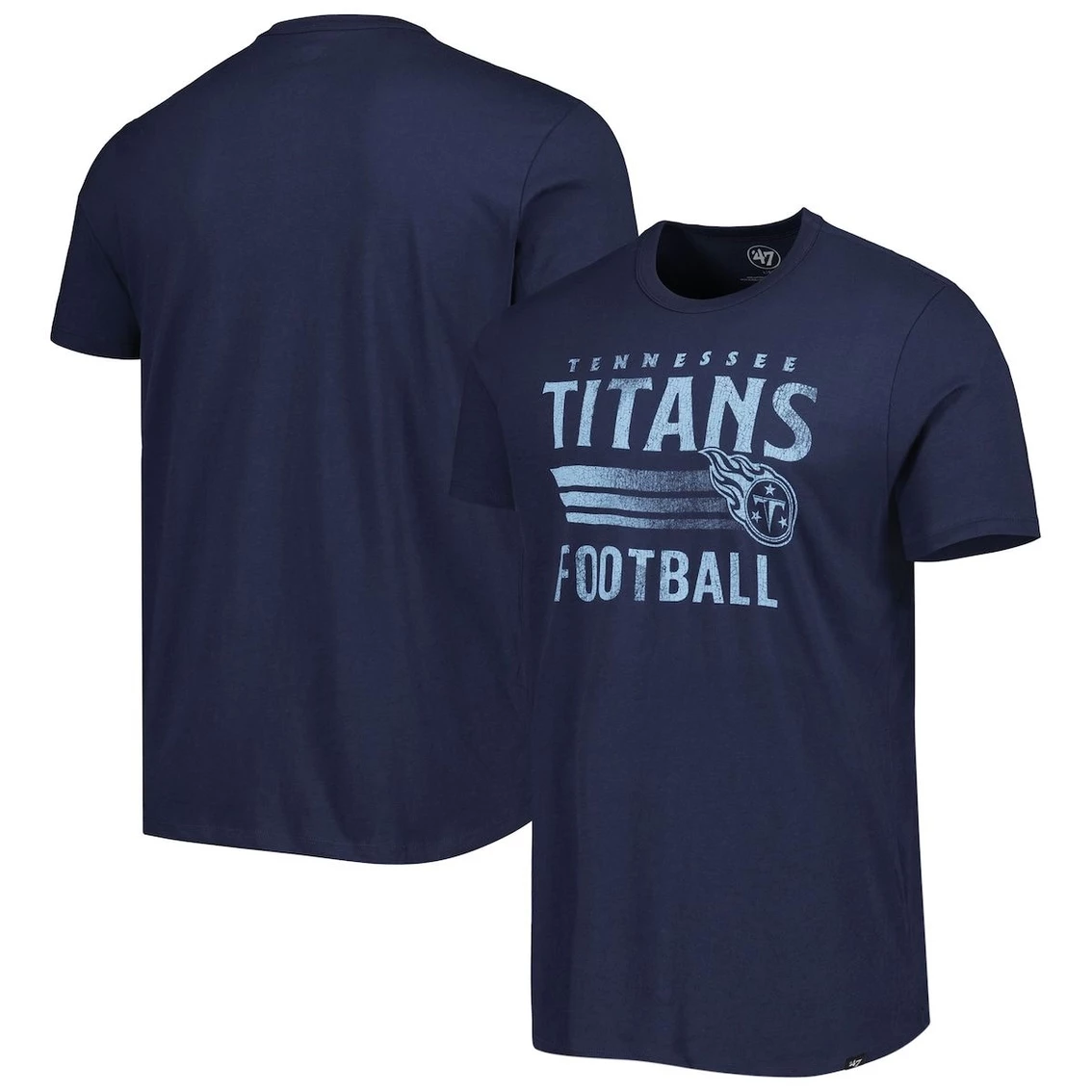 '47 Men's Navy Tennessee Titans Wordmark Rider Franklin T-Shirt 3 '47 Men's Navy Tennessee Titans Wordmark Rider Franklin T-Shirt