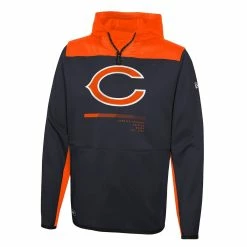 New Era Men's Navy Chicago Bears Combine Authentic Hard Hitter Pullover Hoodie -Fanatics DSCO1161639697 1320 ALT2