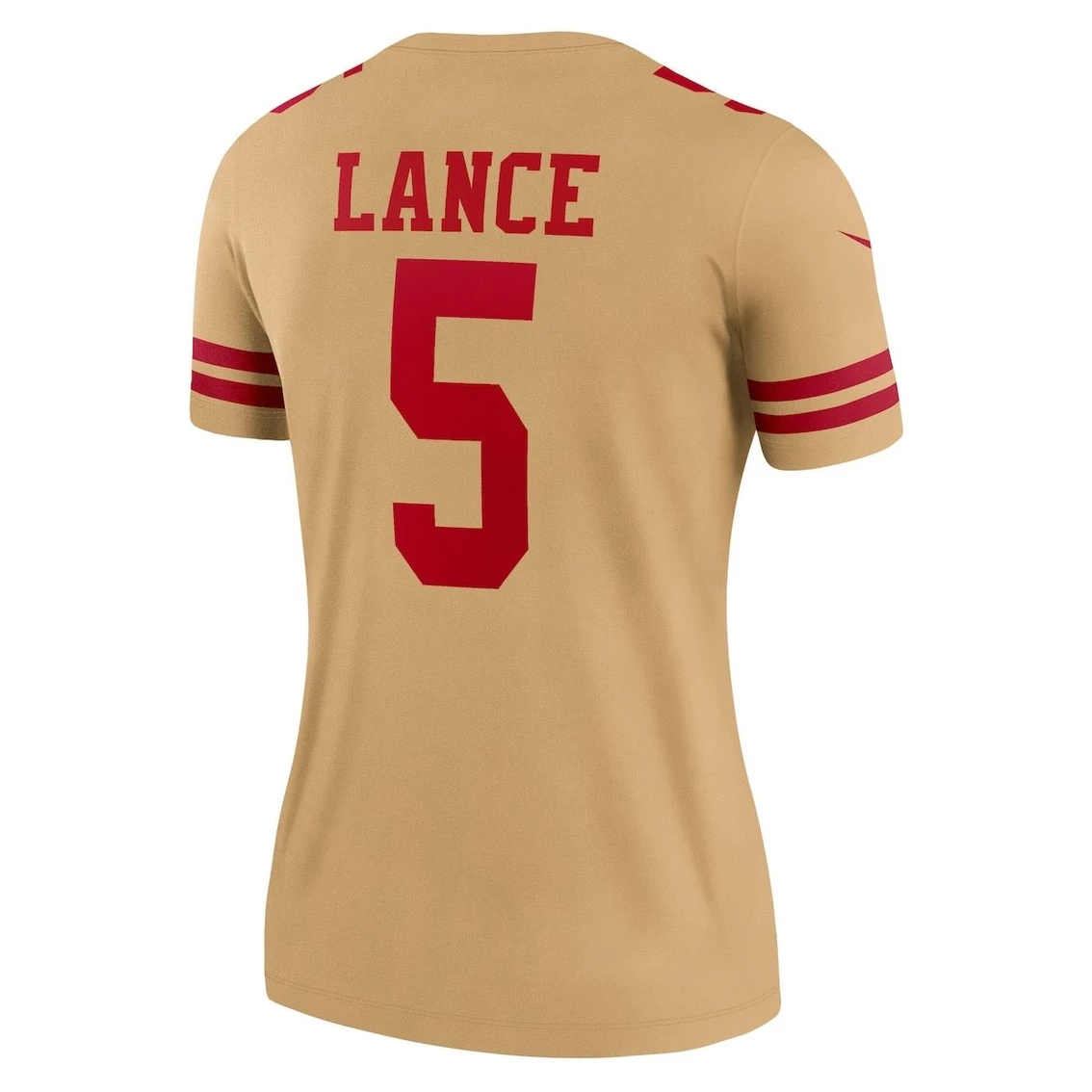 Nike Women's Trey Lance Gold San Francisco 49ers Inverted Legend Jersey 6 Nike Women's Trey Lance Gold San Francisco 49ers Inverted Legend Jersey - Image 4