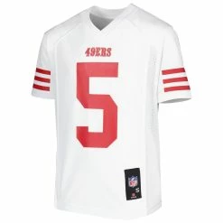 Outerstuff Youth Trey Lance White San Francisco 49ers Team Replica Player Jersey 8 Outerstuff Youth Trey Lance White San Francisco 49ers Team Replica Player Jersey -Fanatics DSCO1161640133 3550 ALT2