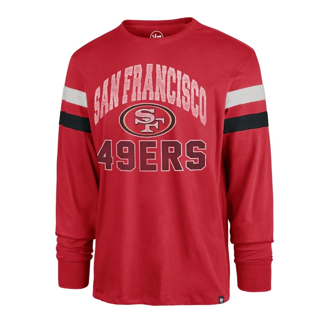 '47 Men's Scarlet San Francisco 49ers Irving Long Sleeve T-Shirt 4 '47 Men's Scarlet San Francisco 49ers Irving Long Sleeve T-Shirt - Image 2