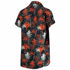 FOCO Women's Navy Chicago Bears Floral Harmonic Button-Up Shirt -Fanatics DSCO1161640947 1320 ALT3