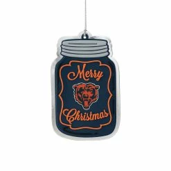 FOCO Chicago Bears Flat Mason Jar Ornament
