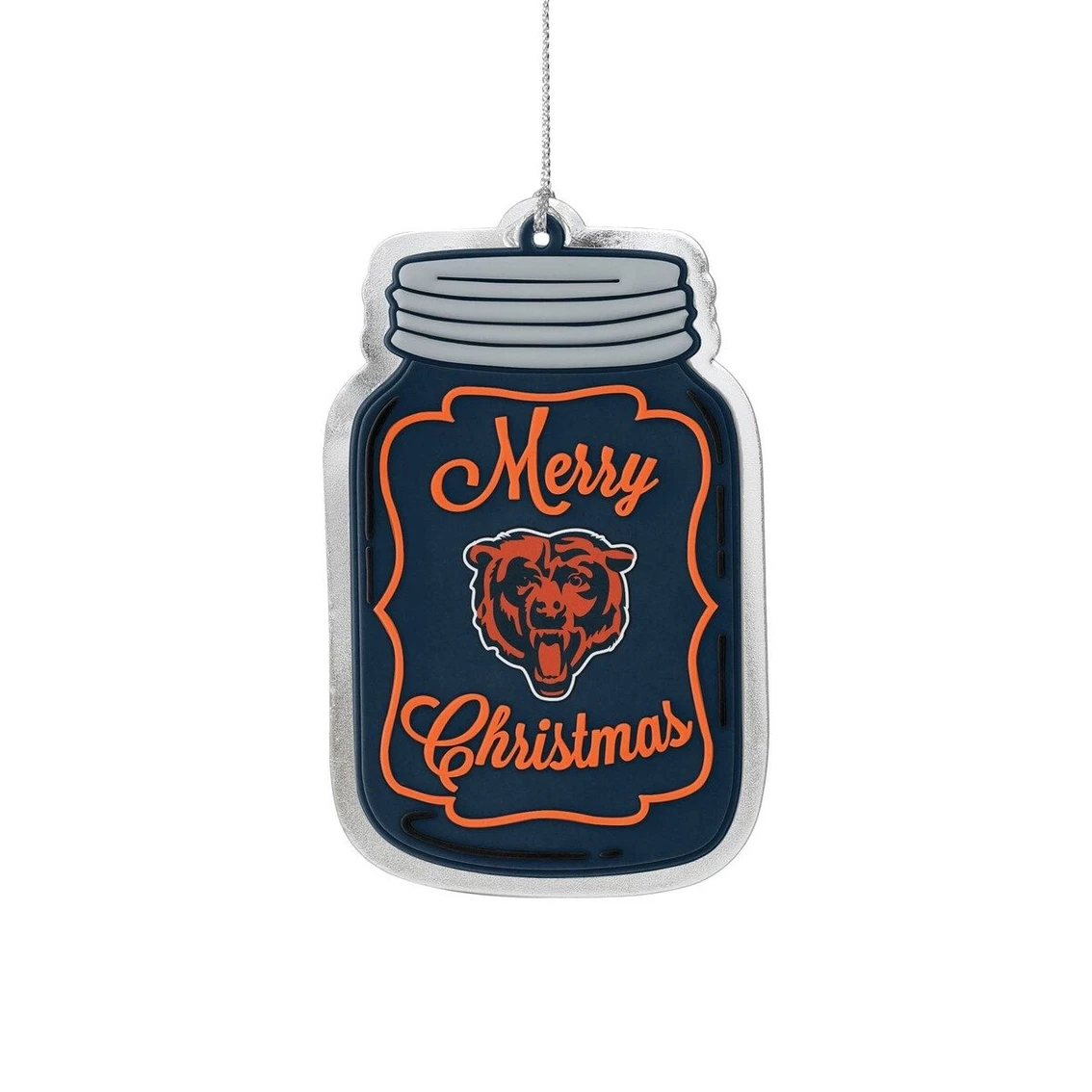 FOCO Chicago Bears Flat Mason Jar Ornament 4 FOCO Chicago Bears Flat Mason Jar Ornament - Image 2