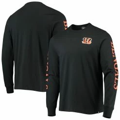Fanatics 39 '47 Men's Black Cincinnati Bengals Franklin Long Sleeve T-Shirt