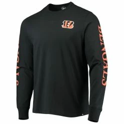'47 Men's Black Cincinnati Bengals Franklin Long Sleeve T-Shirt -Fanatics DSCO1161643129 1007 ALT2
