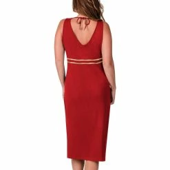 G-III 4Her By Carl Banks Women's Scarlet San Francisco 49ers Training V-Neck Maxi Dress 7 G-III 4Her By Carl Banks Women's Scarlet San Francisco 49ers Training V-Neck Maxi Dress -Fanatics DSCO1161901887 2946 ALT2