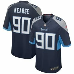 Nike Men's Jevon Kearse Navy Tennessee Titans Game Retired Player Jersey