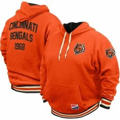 New Era Men's Orange Cincinnati Bengals Big & Tall NFL Pullover Hoodie