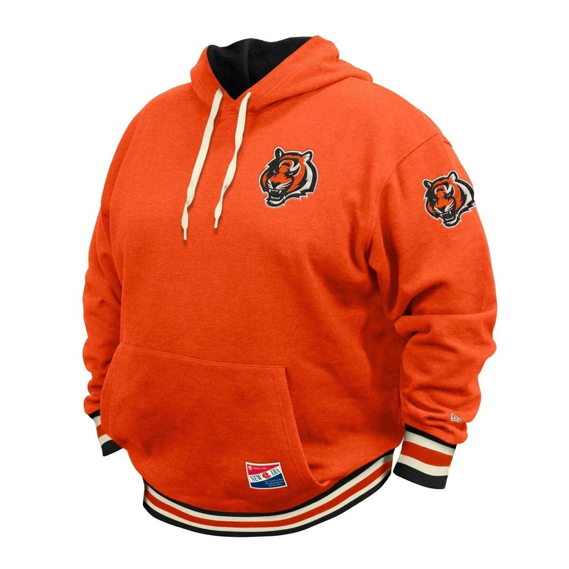 New Era Men's Orange Cincinnati Bengals Big & Tall NFL Pullover Hoodie 5 New Era Men's Orange Cincinnati Bengals Big & Tall NFL Pullover Hoodie - Image 3