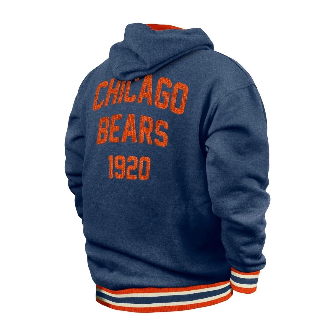 New Era Men's Navy Chicago Bears Big & Tall NFL Pullover Hoodie 4 New Era Men's Navy Chicago Bears Big & Tall NFL Pullover Hoodie - Image 2