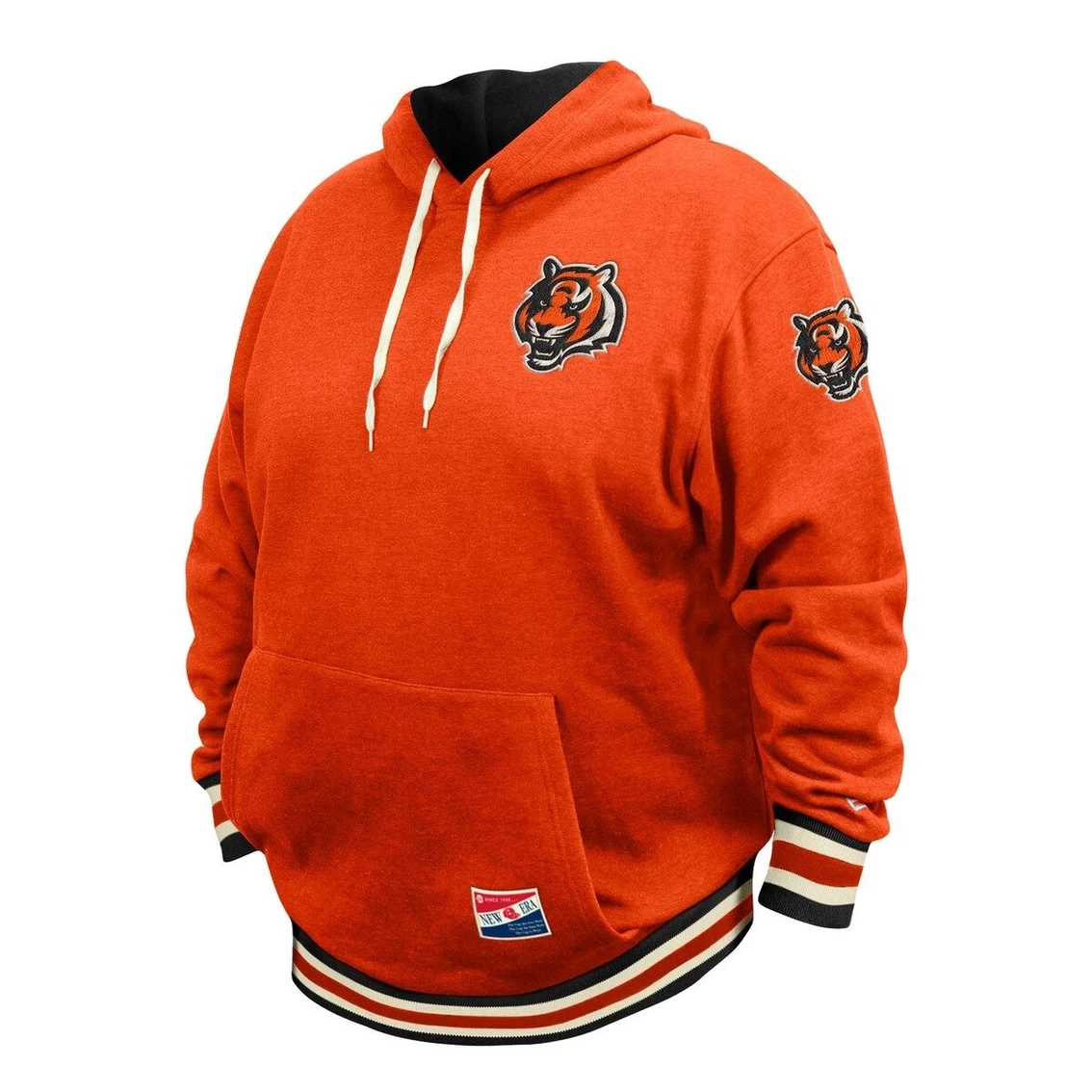 New Era Men's Orange Cincinnati Bengals Big & Tall NFL Pullover Hoodie 5 New Era Men's Orange Cincinnati Bengals Big & Tall NFL Pullover Hoodie - Image 3