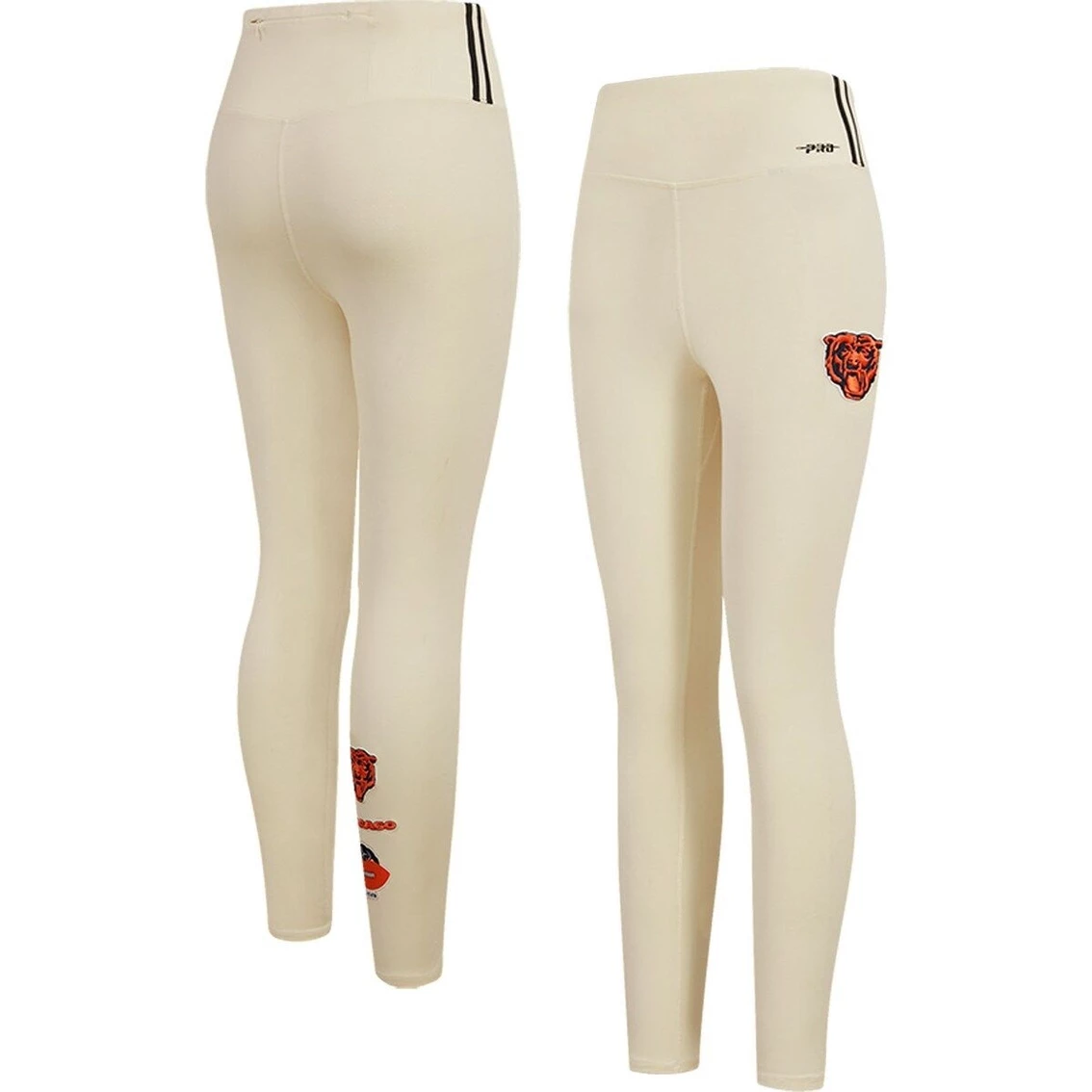 Pro Standard Women's Cream Chicago Bears Retro Classic Jersey Leggings 4 Pro Standard Women's Cream Chicago Bears Retro Classic Jersey Leggings - Image 2