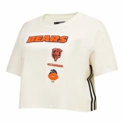 Pro Standard Women's Cream Chicago Bears Retro Classic Boxy Cropped T-Shirt 8 Pro Standard Women's Cream Chicago Bears Retro Classic Boxy Cropped T-Shirt -Fanatics DSCO1162101754 6662 ALT2