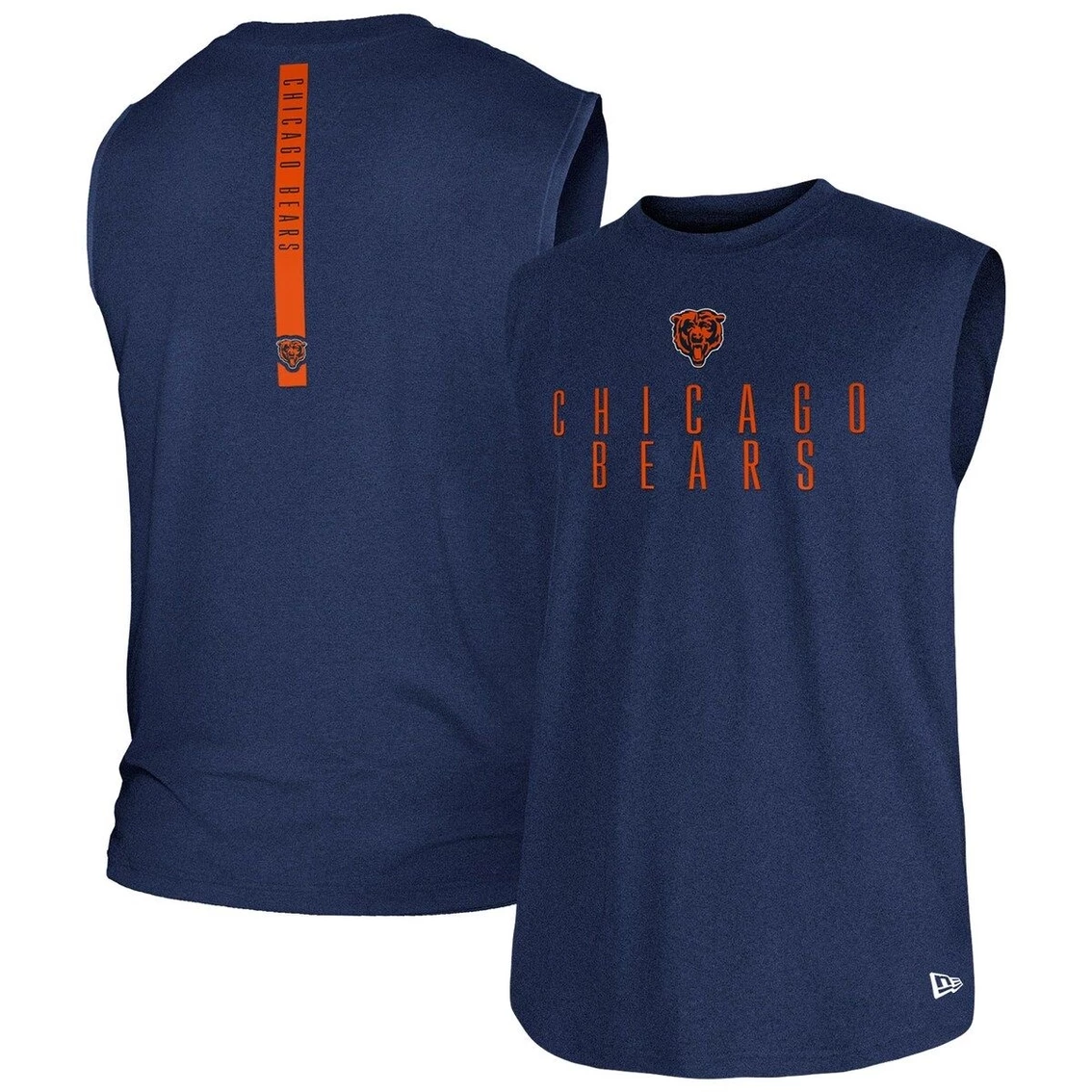 New Era Men's Navy Chicago Bears Team Muscle Tank Top 4 New Era Men's Navy Chicago Bears Team Muscle Tank Top - Image 2