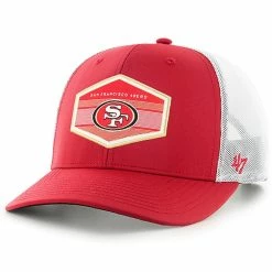 '47 Men's Scarlet San Francisco 49ers Burgess Trucker Adjustable Hat