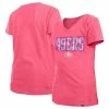 New Era Girls Youth Pink San Francisco 49ers Reverse Sequin V-Neck T-Shirt 1 New Era Girls Youth Pink San Francisco 49ers Reverse Sequin V-Neck T-Shirt -Fanatics DSCO1162125727 2518