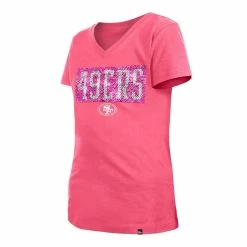 New Era Girls Youth Pink San Francisco 49ers Reverse Sequin V-Neck T-Shirt 8 New Era Girls Youth Pink San Francisco 49ers Reverse Sequin V-Neck T-Shirt -Fanatics DSCO1162125727 2518 ALT2
