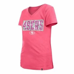 New Era Girls Youth Pink San Francisco 49ers Reverse Sequin V-Neck T-Shirt 9 New Era Girls Youth Pink San Francisco 49ers Reverse Sequin V-Neck T-Shirt -Fanatics DSCO1162125727 2518 ALT3