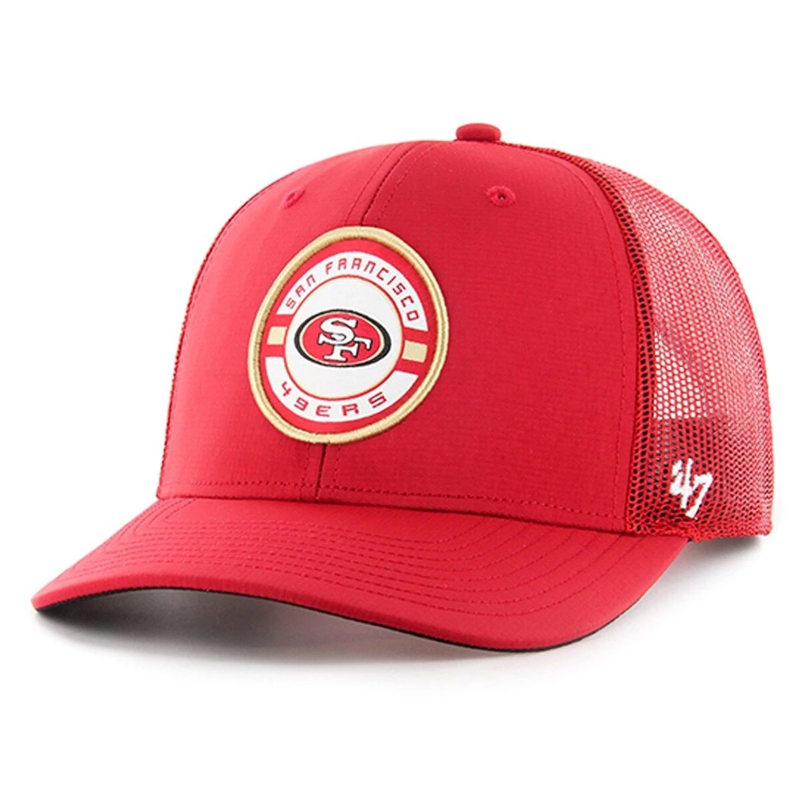 '47 Men's Scarlet San Francisco 49ers Berm Trucker Adjustable Hat 3 '47 Men's Scarlet San Francisco 49ers Berm Trucker Adjustable Hat